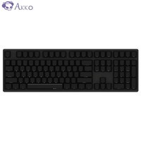 艾酷（A） AKKO 3108游戏机械键盘电竞办公 打字笔记本USB侧刻PBT  艾酷 108键黑色侧刻-【蓝轴】