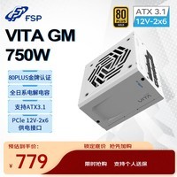 全汉（FSP）VITA GM 750W雪装版金牌全模组电源（ATX3.1/PCle 5.1 12V-2x6接口/105℃工业等级日系电容）