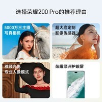 荣耀200 Pro 5000万雅顾光影主摄 荣耀绿洲护眼屏  5200mAh青海湖电池 16+512 月影白 5G【赠服务】