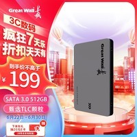 长城（Great Wall) 512GB SSD固态硬盘 SATA3.0接口 读速540MB/S台式机/笔记本通用 GW560系列 