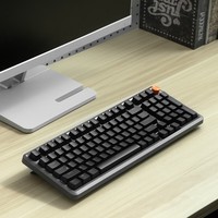 联想（Lenovo）MK9机械键盘有线键盘游戏键盘 GASKET结构98配列单光 音量旋钮键线分离 曜石黑