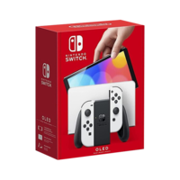 任天堂（Nintendo） Switch NS掌上游戏机 便携家用体感游戏机 OLED日版白色64G 保税现货