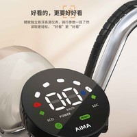 爱玛元气少女元宇宙pro新国标48V24Ah锂电池长续航网红电动自行车 露霜粉