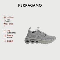 菲拉格慕（Ferragamo）女士银色跑鞋风格休闲鞋 0766457_M  _ 55/36码