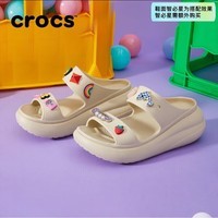 卡骆驰（crocs）泡芙凉鞋女鞋休闲鞋厚底拖鞋户外沙滩凉拖 207670-2Y2 M7W9