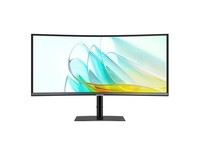 三星（SAMSUNG）34英寸 2K 100Hz 90W USB-C接口 KVM  曲面 带鱼屏 HDR 内置音箱 办公 显示器  LS34C650UACXXF