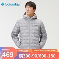 Columbia哥伦比亚户外秋冬男子连帽休闲650蓬热能热压保暖羽绒服WE0954 039 XL