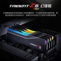 G.SKILL芝奇（G.SKILL）64GB(32Gx2)套装 DDR5 6000频率 台式机内存条-幻锋戟RGB灯条(黯雾黑)/C30