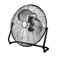 乐浦（Lopol） 趴地扇家用工业风扇强力大功率台式大电风扇落地扇强劲大风力 黑色10寸旋钮款+加密放射网罩