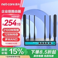 磊科（netcore）B21企业级千兆无线路由器 2100M双频5G wifi穿墙家用  多WAN口/带宽叠加/策略路由/AP管理