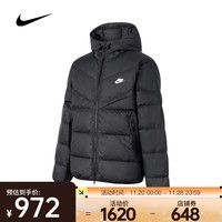 耐克（NIKE）男子AS M NK SF WR 650-D FLD HD JKT羽绒服 FB8178-010 L