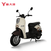 新大洲大功率强动力爬坡通勤时尚男女成人长续航长跑王外卖电动摩托车电瓶车-GS1 胡椒白/摩卡棕【72V20AH铅酸】