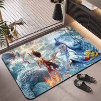 kk清洁卡通地垫水晶绒清洁fff A款 40x60cm水晶绒