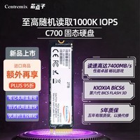 芯点子SSD固态硬盘 2TB 7400MB/s TLC M.2（NVMe协议）电竞游戏高速PCIe Gen 4.0*4 四通道 Centremix