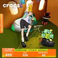 crocs卡骆驰刘雨昕同款雪屋洞洞鞋女鞋户外休闲鞋|209347 黑色-001 36/37(220mm)