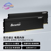 新乐士（SAMNIX）台式机内存条 64GB(32GBx2)DDR5 6400Mhz黑色 海力士A-die 狂刃战士电竞游戏