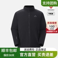 伯希和【中国神衣】Primaloft金标P棉棉服户外男女登山聚热连帽外套保暖 【男款】曜石黑|P棉立领 M