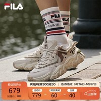 FILA 斐乐官方女鞋老爹鞋运动鞋2024秋季猫爪鞋5代复古休闲鞋