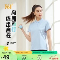 361°短袖t恤女春夏季翻领休闲运动速干上衣polo衫 662424130H-3