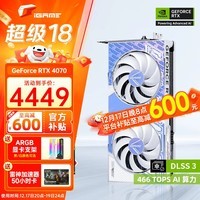 七彩虹（Colorful）GeForce RTX4070 战斧D6 光追设计直播黑神话悟空游戏设计渲染台式电脑独立显卡 RTX4070 Ultra DUO OC D6X