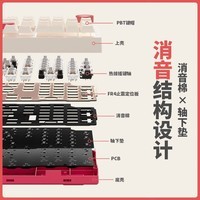 贝戋马户(james donkey) 贱驴RS2机械键盘 三模无线GasketPro客制化键盘2U0 RS2瑰奇RGB-银轴
