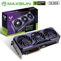 铭瑄（MAXSUN）GeForce RTX4070电竞之心12GOC电竞游戏DLSS3台式电脑显卡 铭瑄RTX4070电竞之心OC12G