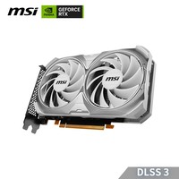 微星（MSI）白色万图师 GeForce RTX 4060  VENTUS 2X WHITE 8G OC 电竞游戏设计智能学习电脑独立显卡 