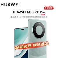 华为 Mate 60 Pro 【24期|白条可选】  华为手机 mate 60 pro 遥遥领先 雅川青 12GB+512GB【鸿蒙系统】