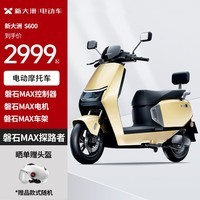 PARRAY S600 电动摩托车成人超长续航代步电摩爬坡王可上牌60V20A 云出黄-都市版