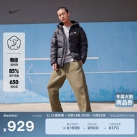 耐克（NIKE）官方WINDRUNNER风行者系列男防风拒水羽绒服夹克DV1132 010黑/黑/帆白 L