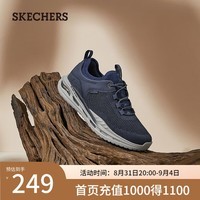 斯凯奇（Skechers）男士一脚蹬户外休闲鞋210480 海军蓝色/NVY 40