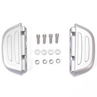 鹿藤适用九号电动车新国标脚踏B30CB90B110pC系列通用搁脚脚蹬 小米9号铝合金加厚后脚踏银色