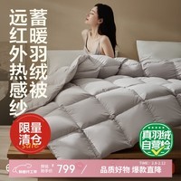 网易严选蓄暖A类 50%白鹅绒羽绒被子 鹅绒被 冬被 650g 150*200cm