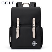 高尔夫(GOLF)双肩包男士运动背包女休闲旅行学生书包防泼水通勤出游背包【Q】 款式14-暗夜黑