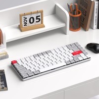 keychron渴创 K3Max 机械键盘 无线三模键盘 璞造联名款 定制款键盘 QMK/VIA开源改键 附带内填充 轻薄机身 K3Max- 白光版红轴