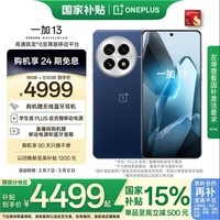 一加 13 16GB+512GB 蓝调时刻 国家补贴 高通骁龙®8至尊版 6000mAh 冰川电池 oppo智能AI游戏5G手机