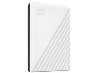 西部数据（WD）4TB 移动硬盘 USB3.0 My Passport随行版2.5英寸 白 机械硬盘 大容量 手机笔记本电脑外接家庭存储