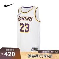 耐克【滔搏运动】NIKE男子LAL MNK DF SWGMN JSY ASC 22背心 DN2081-103 L