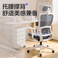 网易严选小海豚转椅 办公椅电脑椅电竞椅居家椅子学生学习椅人体工学椅 黑框+逍遥（基础款） 办公椅