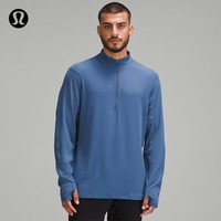 lululemon丨Surge Warm 男士半拉链运动衫 LM3DMHS 沥青蓝 L