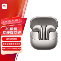 小米（MI）Xiaomi Buds 5 降噪耳机 半入耳式蓝牙耳机 小米华为苹果手机通用（钛光金）