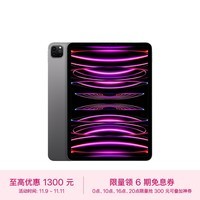 Apple iPad Pro 11英寸平板电脑 2022年款(256G WLAN版/M2芯片/学习办公娱乐游戏/MNXF3CH/A) 深空灰色