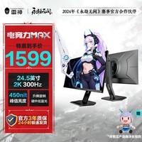 雷神（ThundeRobot）银翼Pro 24.5英寸 Fast IPS快速液晶 99%sRGB色域 HDR450nit峰值亮度 升降旋转 专业电竞显示器 ZQ25F300L-24.5英寸2K300H