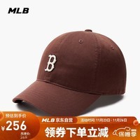 MLB帽子男女四季经典软顶棒球帽运动休闲鸭舌帽3ACP7701N-43BRD-F