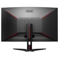 AOC 32英寸显示器 2k 1ms响应 VA屏曲面显示器CQ32G2E电竞屏低蓝光不闪高刷显示器 C32G2E 32寸1K 165HZ