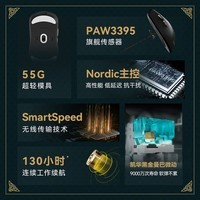 VGN 蜻蜓F1鼠标 有线/无线双模游戏电竞 办公长续航PAW3395轻量化人体工学 艾尔登法环联名款 褪色者