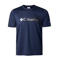 Columbia哥伦比亚短袖男户外运动速干T恤降温散热透气圆领半袖AE0543 465 S