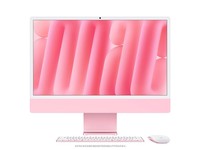 Apple/苹果AI电脑/iMac 24英寸粉色4.5K屏 M4(10+10核) 16G 256G一体式电脑 MWV43CH/A