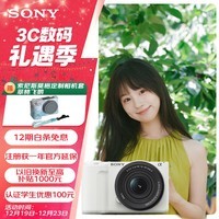 索尼（SONY）ZV-E10 II APS-C画幅微单相机 滤镜直出 精准对焦 白色16-50mm标准套装(ZV-E10M2K ZVE10二代)