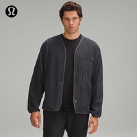 lululemon丨Fleece 男士按扣款拉绒开衫 LM3EQNS 石墨灰 L